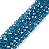 Electroplate Glass Beads Strands EGLA-A044-T3mm-A27-1