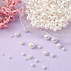 300Pcs 6 Sizes ABS Plastic Imitation Pearl Round Beads MACR-YW0002-67-5