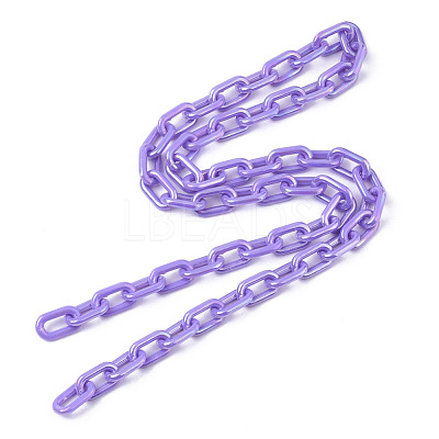 Acrylic Opaque Cable Chains X-PACR-N009-002E-1