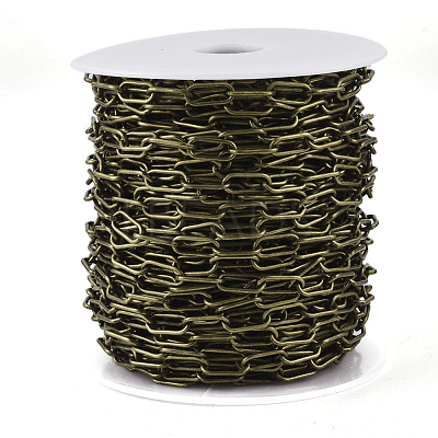 Unwelded Iron Paperclip Chains CH-S125-09A-AB-1