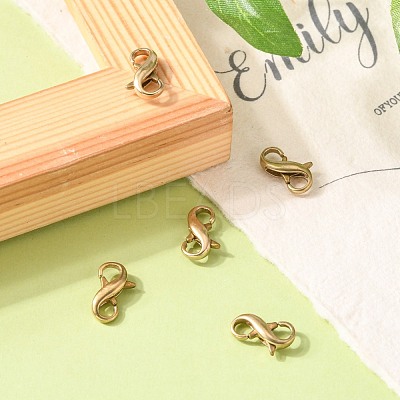 Brass Double Opening Lobster Claw Clasps KK-WH0043-10A-1