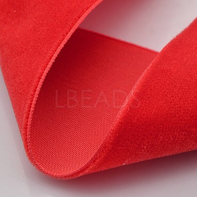 Polyester Velvet Ribbon for Gift Packing and Festival Decoration SRIB-M001-15mm-235-1