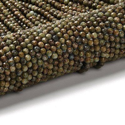Natural African Turquoise(Jasper) Beads Strands G-RM2025524-A02-4mm-1