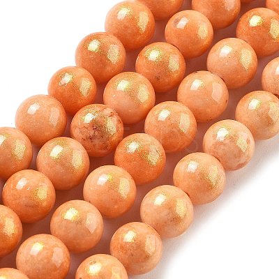 Natural Mashan Jade Beads Strands G-A255-A01-01J-1
