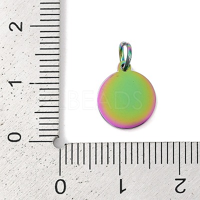 Ion Plating(IP) 304 Stainless Steel Pendants STAS-I311-33C-RC-1