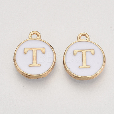 Golden Plated Alloy Charms LS-X-ENAM-S118-01T-1