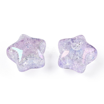 Transparent Crackle Acrylic Beads LS-TACR-S148-03E-1