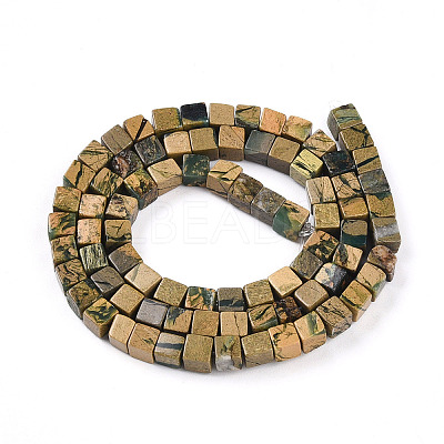 Natural Verdite Stone Beads Strands G-T140-47B-1