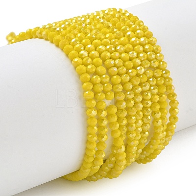 Electroplate Glass Beads Strands EGLA-A034-P3mm-B03-1