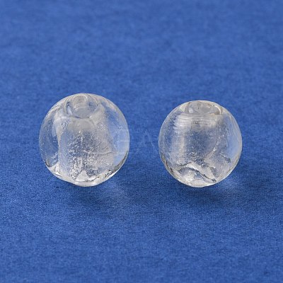 Handmade Silver Foil Glass Beads X-SLR12MM09Y-1