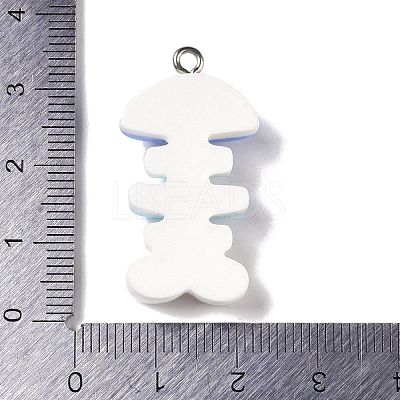 Ocean Theme Opaque Resin Pendants RESI-S403-02I-1