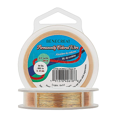 Round Copper Wire for Jewelry Making CWIR-BC0004-0.15mm-07-1