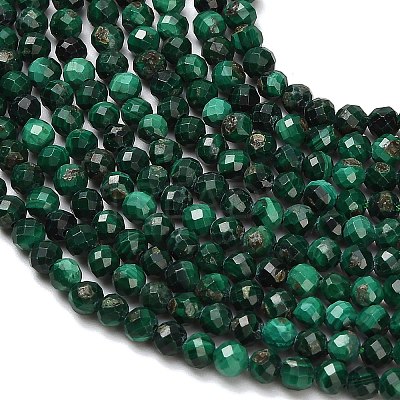 Natural Malachite Beads Strands X-G-C262-A02-3mm-1