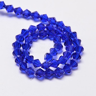 Imitate Austrian Crystal Bicone Glass Beads Strands X-GLAA-F029-6x6mm-06-1