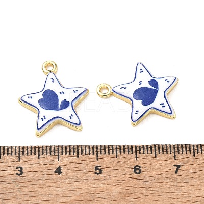 Printed Brass Pendants KK-CBA42CA-08G-1
