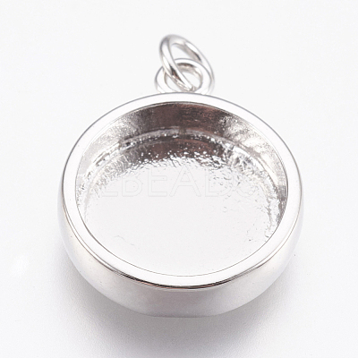Brass Pendant Cabochon Settings KK-P146-06P-1