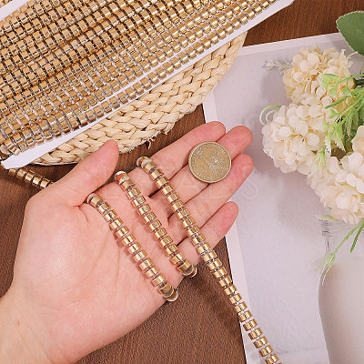 Rectangle Plastic Beaded Trimming DIY-WH0656-36B-1