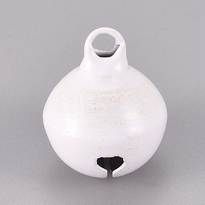 Baking Paint Iron Bell Pendants IFIN-WH0052-03F-1