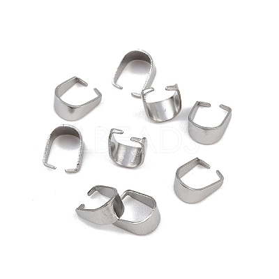 304 Stainless Steel Snap On Bails STAS-C135-01A-P-1