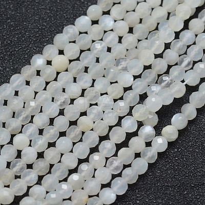 Natural White Moonstone Beads Strands G-E411-07-2mm-1