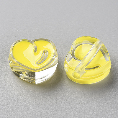 Transparent Enamel Acrylic Beads TACR-S155-004H-1