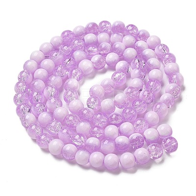 Crackle Glass Beads X1-GLAA-U001-8mm-04-1