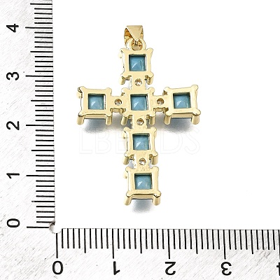 Brass Pave Cubic Zirconia Pendants CU-CBAE7DF-11G-C05-1