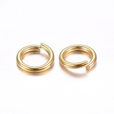 304 Stainless Steel Open Jump Rings LS-STAS-O098-02G-15-1
