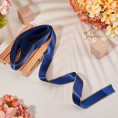 5M Polyester Gold Edged Satin Ribbon OCOR-TADJ0001-05D-1