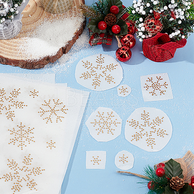 Snowflake Pattern Hotfix Rhinestones DIY-WH0430-205F-1