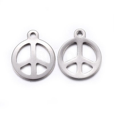 Tarnish Resistant 201 Stainless Steel Pendants X-STAS-O110-05P-1