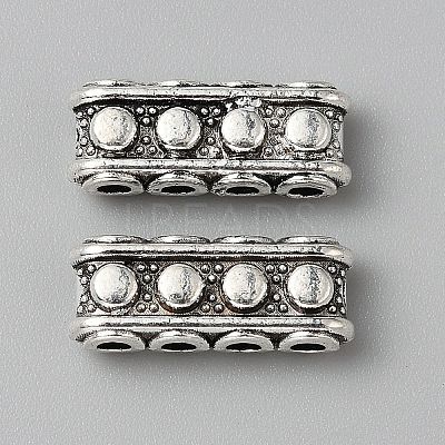 Tibetan Style Alloy Slide Charms FIND-WH0126-600B-AS-1