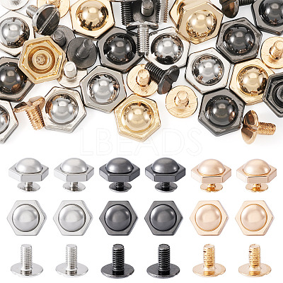 18 Sets 3 Colors Iron Screws FIND-TA0006-28C-1
