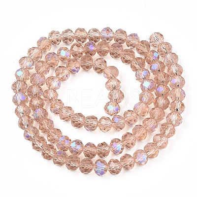 Electroplate Glass Beads Strands EGLA-A034-T8mm-L22-1