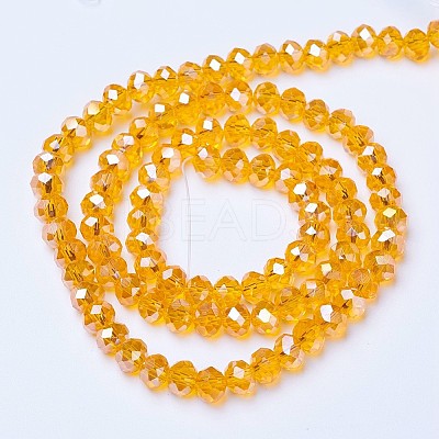 Electroplate Glass Beads Strands EGLA-A044-T3mm-B-M-1
