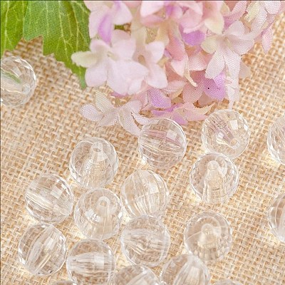 Transparent Acrylic Beads TACR-NH0001-A-20-1