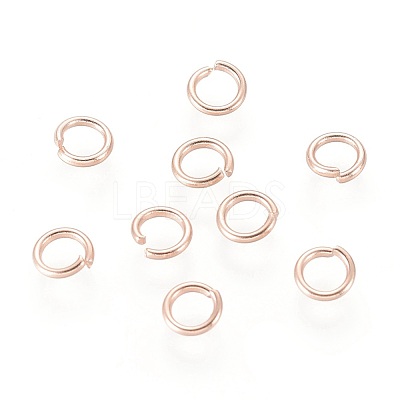 304 Stainless Steel Open Jump Rings STAS-O098-01RG-07-1