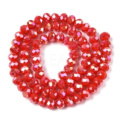 Electroplate Glass Beads Strands LS-EGLA-A044-P6mm-B22-1