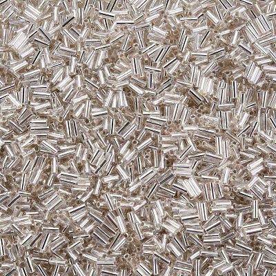 Plated Glass Bugle Beads SEED-S046-01A-21-1