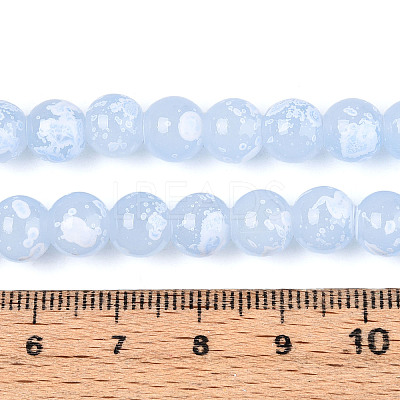 Baking Paint Glass Beads X1-DGLA-N015-8mm-06-1