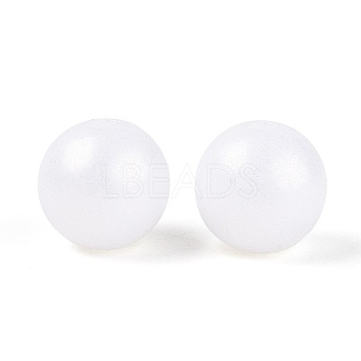 Rubberized Style Rainbow Opaque Acrylic Beads MACR-T010-10mm-08-01-1