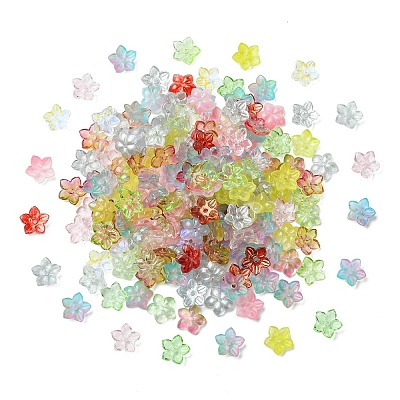 200Pcs Baking Paint Transparent Glass Beads GLAA-CJ0002-87-1