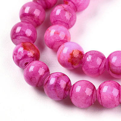 Natural Persian Jade Beads Strands G-A255-A02-04C-1