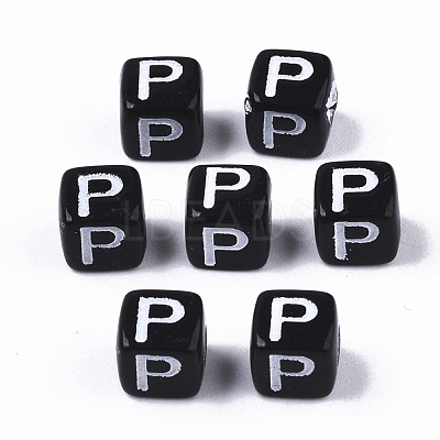 Opaque Acrylic Beads SACR-N002-01P-1