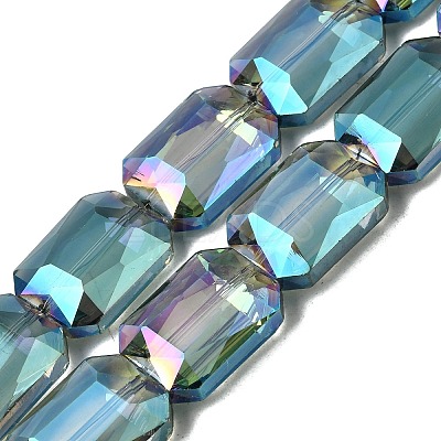Electroplated Glass Beads EGLA-H002-A-14-1