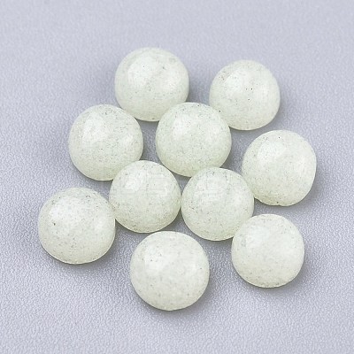 Synthetic Luminous Stone Cabochons G-P393-R63-4MM-1