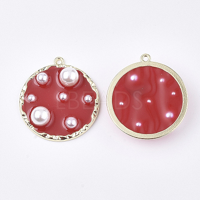 Epoxy Resin Pendants RESI-S365-84B-1