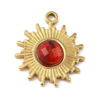 Real 18K Gold Plated 304 Stainless Steel Pendants STAS-A084-21G-03-1