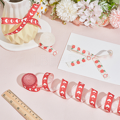 2 Rolls 2 Styles 50% Cotton & 50% Rayon Ribbon OCOR-CY0003-57-1