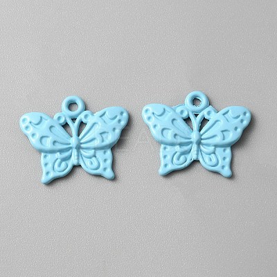 Baking Paint Alloy Pendants FIND-TAC0011-82C-1